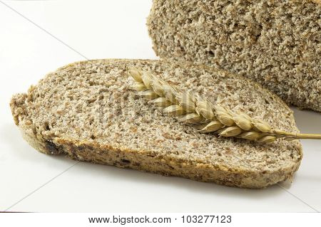 Integra Bread Slices On White Background