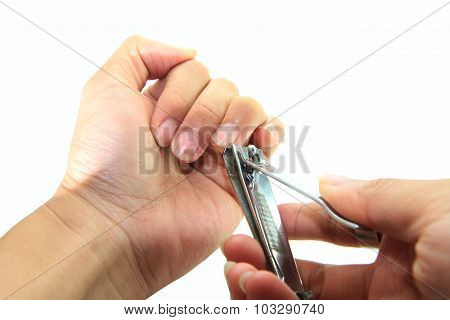 cutting the nails