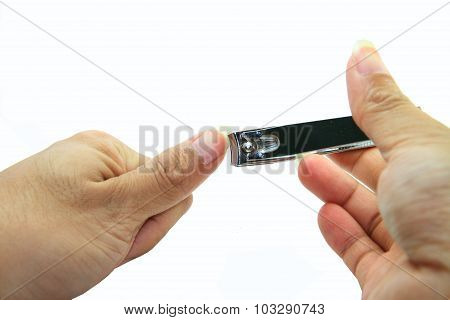cutting the nails