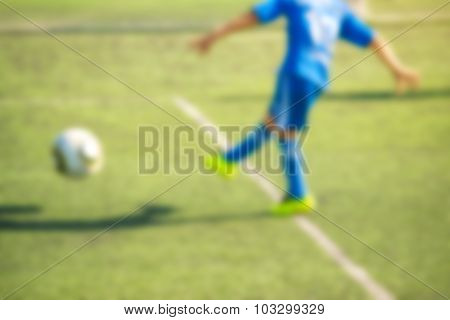 Kids Playing Soccer, Penalty Kick