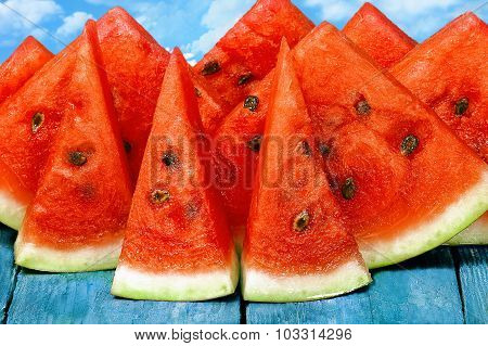 slices of watermelon
