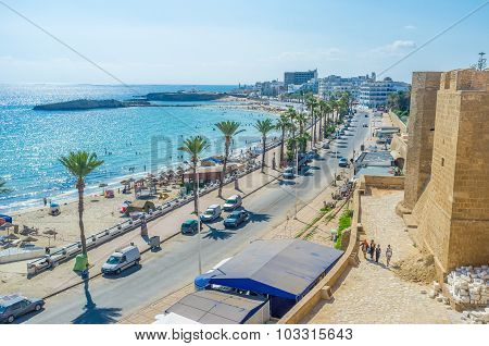 The Coastline Of Monastir