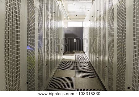 Room Data Center Rows Of Computer Equipment