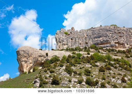 Kevään Crimea maisema (Ukraina).