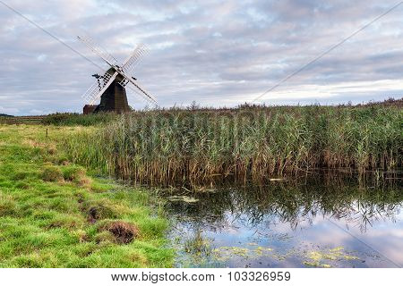 Dusk At Herringfleet Windmill