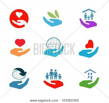 business vector logo design template. family or love icon