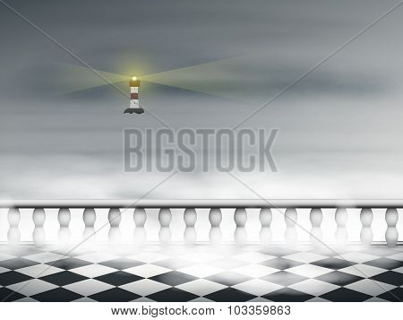 A Lighthouse In The Fog