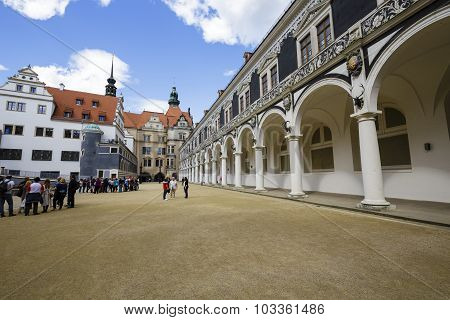 The Long Corridor In The Stables Courtyard