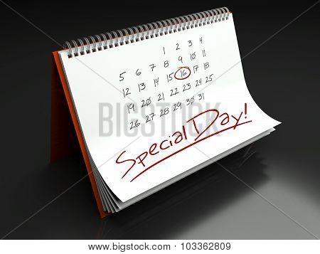 Special Important Day, Calendar Concept
