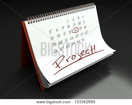 Project Important Day, Calendar Concept