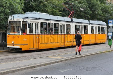 Budapest Orange Tram