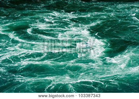 Abstract White Water Currents In Green River