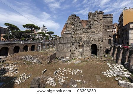 Forum Of Augustus In Rome, Italy