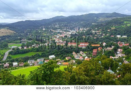 Top View On Banska Stiavnica (slovakia)