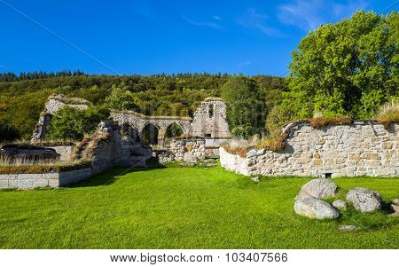 Ruins of Alvastra Abbey