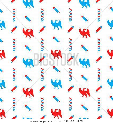 Seamless Pattern with Traditional Elements