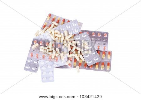 Medicines Isolated On White