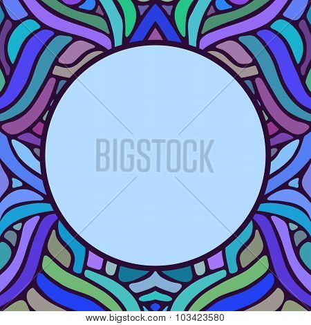Vector Hand Drawn Colorful Frame