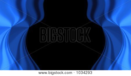 blau drapierung Hintergrund