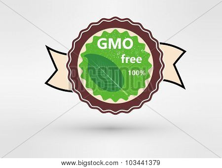 Made with Non - GMO ingredients grunge rubber stamp, vector illustration