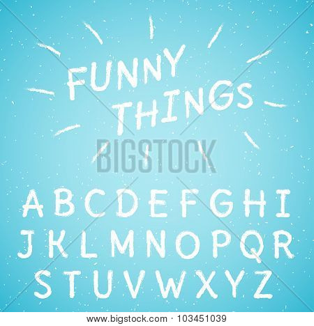 Hand Drawn Letters Set