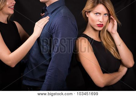 Man Betraying His Girlfriend