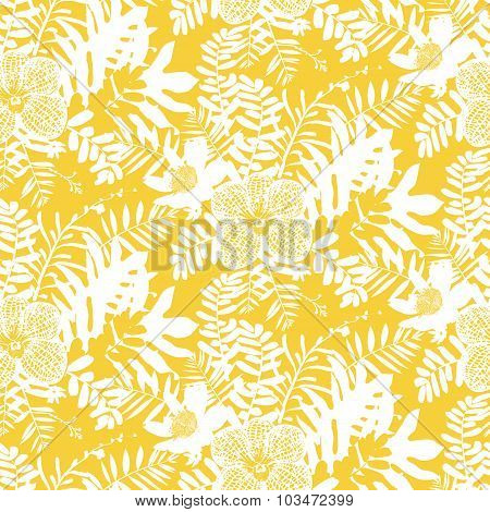 Tropical floral pattern
