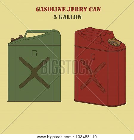 Gasoline jerry can