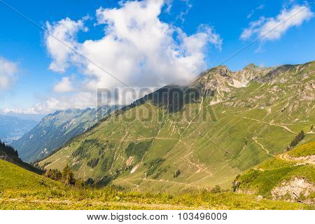 View Of The Alps Near Rothorn