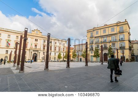 Main Square In Potenza, Italy