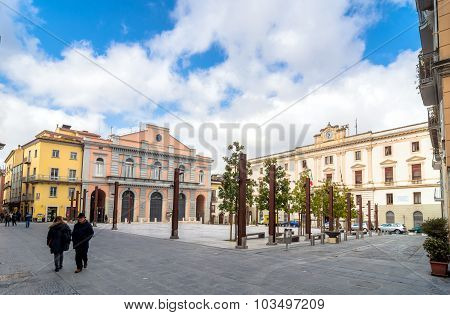 Main Square In Potenza, Italy