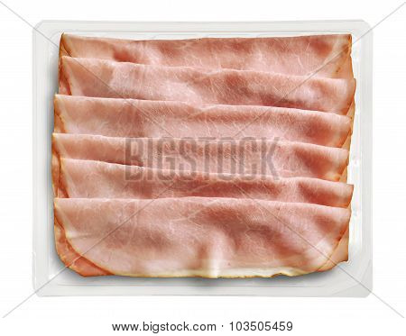 Tray Packaged Of Presliced Smoked Roasted Pork