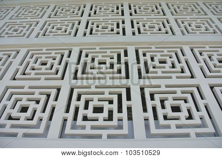 Wall detail at Ara Damansara Mosque in Selangor, Malaysia