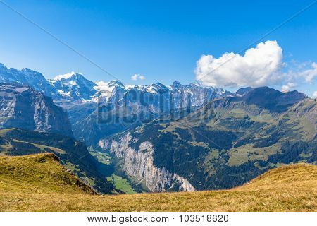 Panorama View At Mannlichen