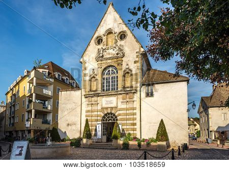 Old Church In The Streets Of Beaune