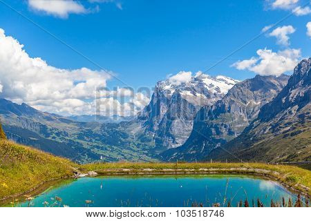 Wetterhorn And Pond