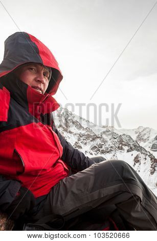 People in the mountains