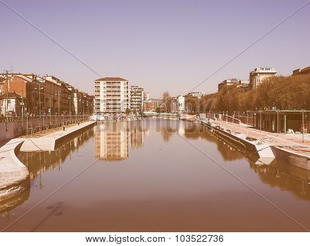 Retro Looking Milan Darsena