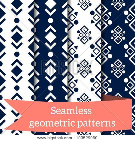 Different Vector Seamless Patterns. Endless Texture For Wallpaper, Fill, Web Page Background, Surfac