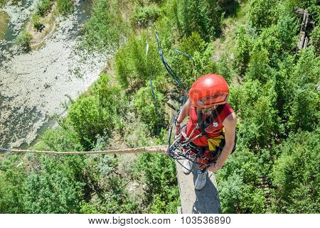 Extreme sports Ropejumping