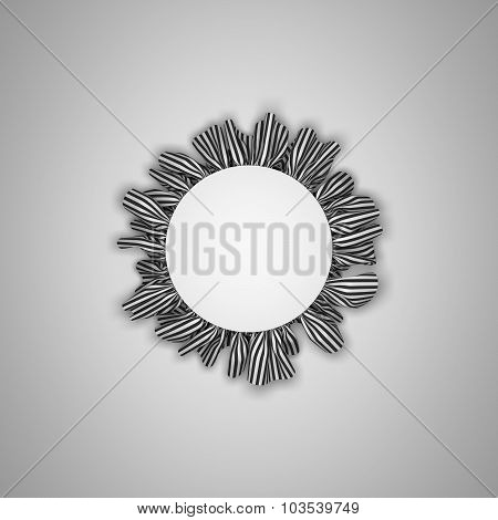 Cloth frame background with drapery