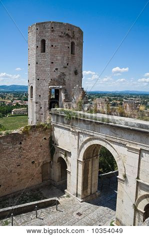 Věže Properzio. Spello. Umbrie.
