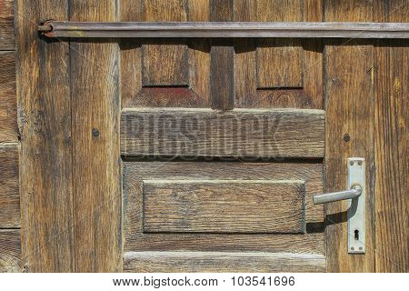 The Part Of Old Wooden House