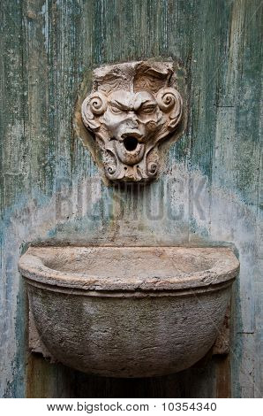 Fontaine sèche
