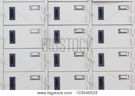Lockers.