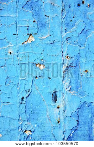 Dirty  Paint In The Blue   Door  Rusty Nail