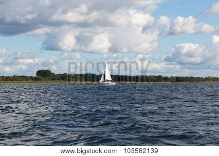 Sailboats On Lake