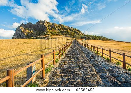 Songsan Ilchulbong In Jeju Island, South Korea
