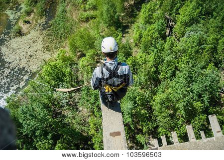 Extreme sports Ropejumping