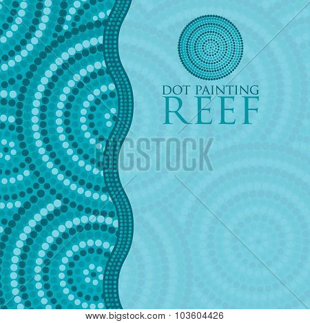 Dot Painting Invite/ Greeting Card In Vector Format.